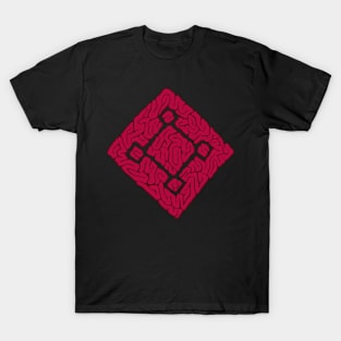 square brain red T-Shirt